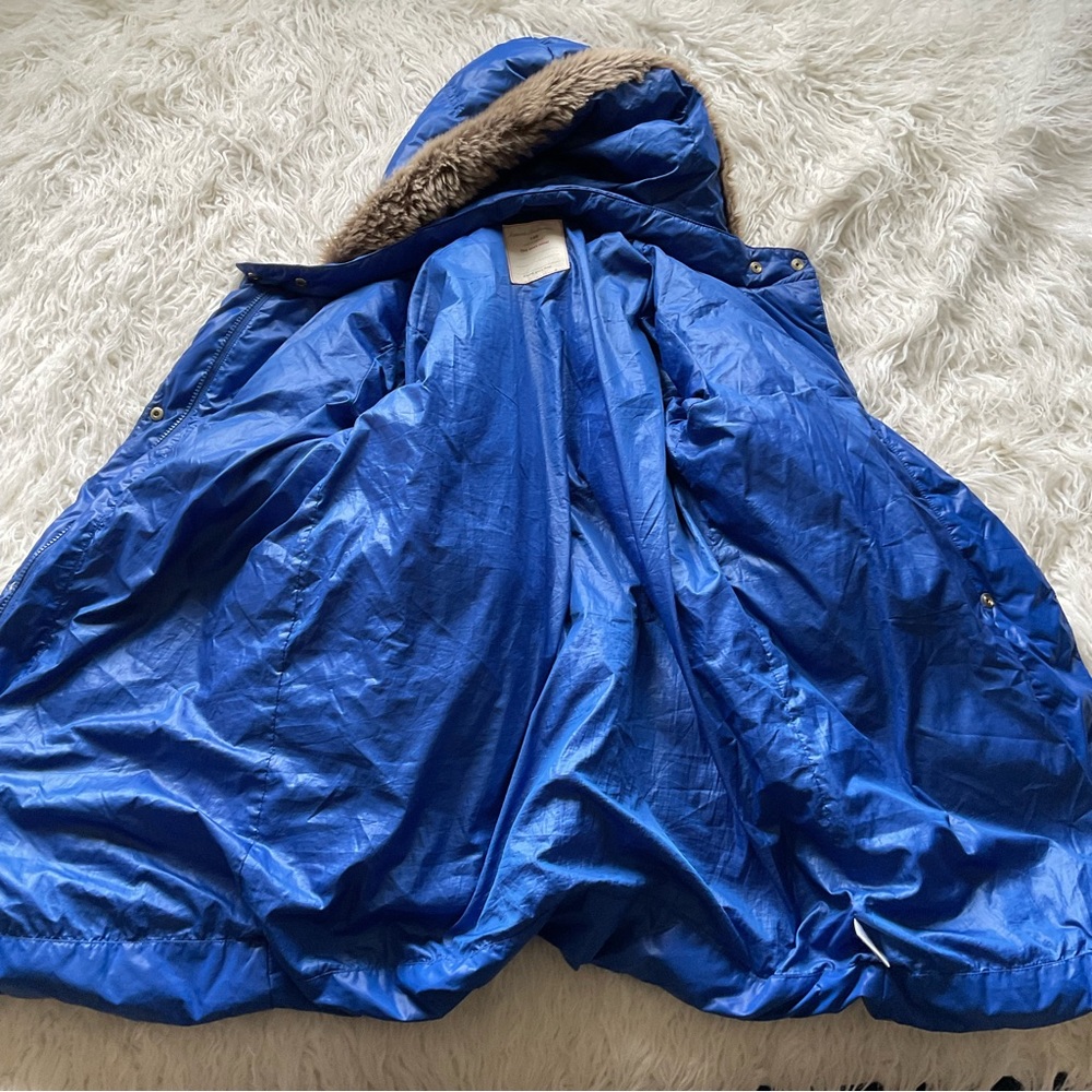 HANNA ANDERSSON Blue Down Puffer Parka Jacket - Picture 3 of 7